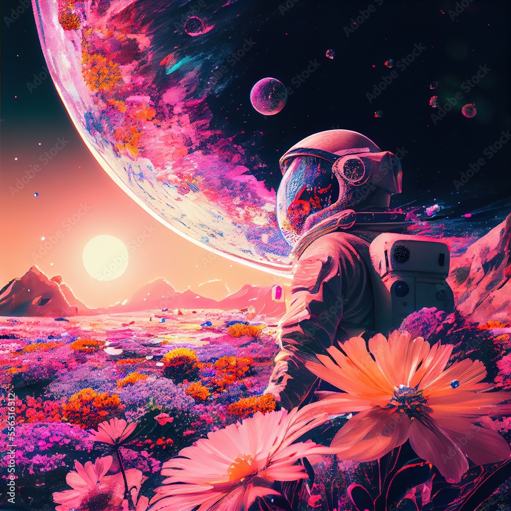 Цветы и космос